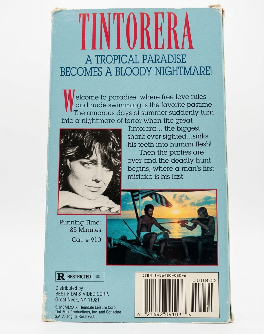 LOT 0910: TINTORERA (1977) — R-Rated First Edition VHS