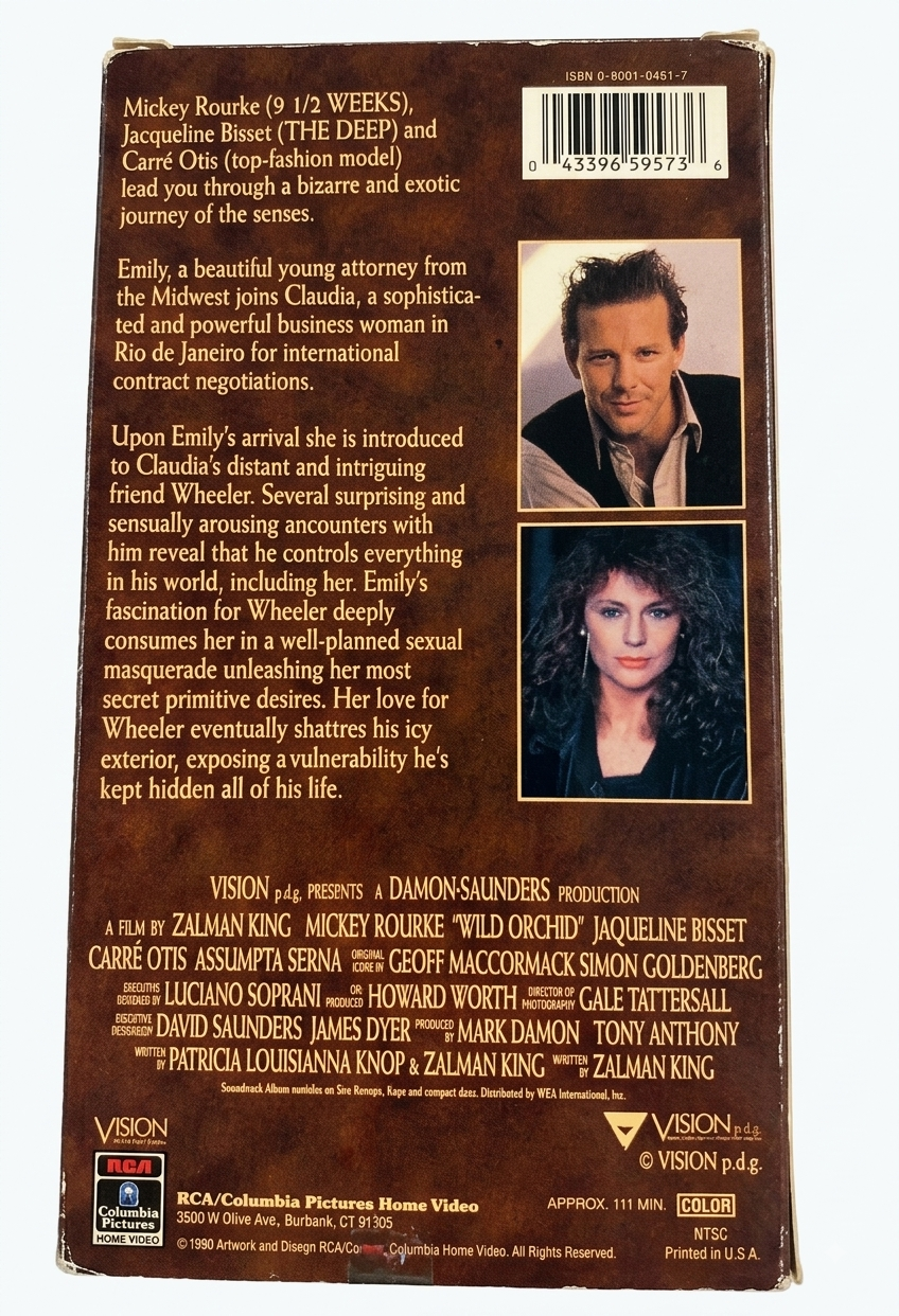 LOT 0914: WILD ORCHID (1989) — Unrated First Edition VHS (RCA/Columbia)